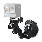 Haoyou Suction Cup Mount(with 1/4 Conversion Adapter) Compatible with Gopro Hero12 11 10 9 8 7 6 5 4 3+ 3 gopro Hero 2018 DJI Osmo Session Akaso and Other Action Cameras