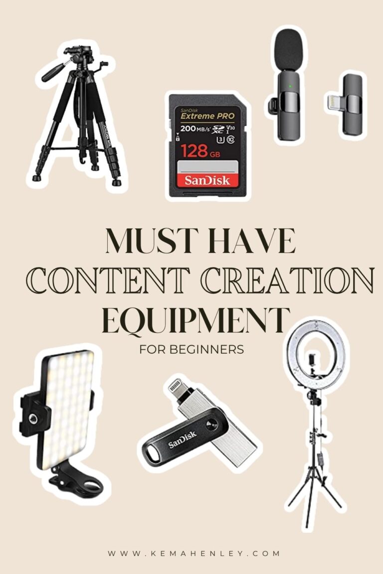 Content Creation Equipment for beginners