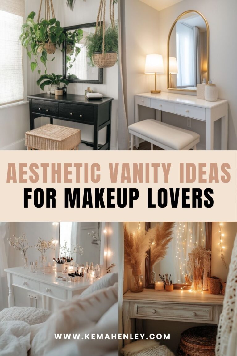 Aesthetic Makeup Vanity Ideas to Match Your Vibe